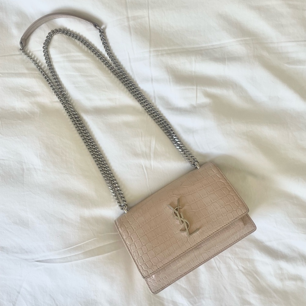 YSL Yves Saint Laurent Sunset Pink Leather Bag